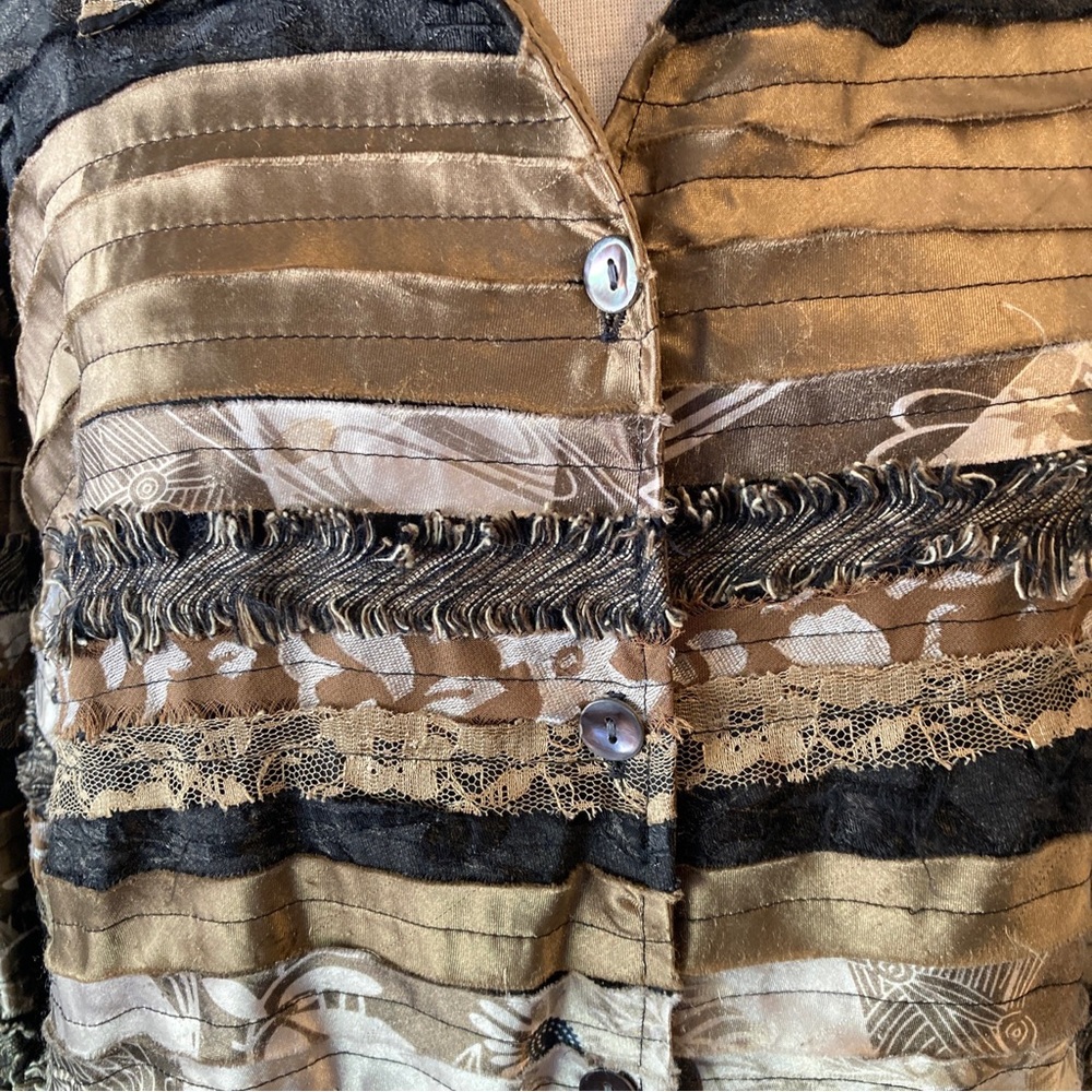 Tantrums Collection Multi Color & Texture Silk Bl… - image 3